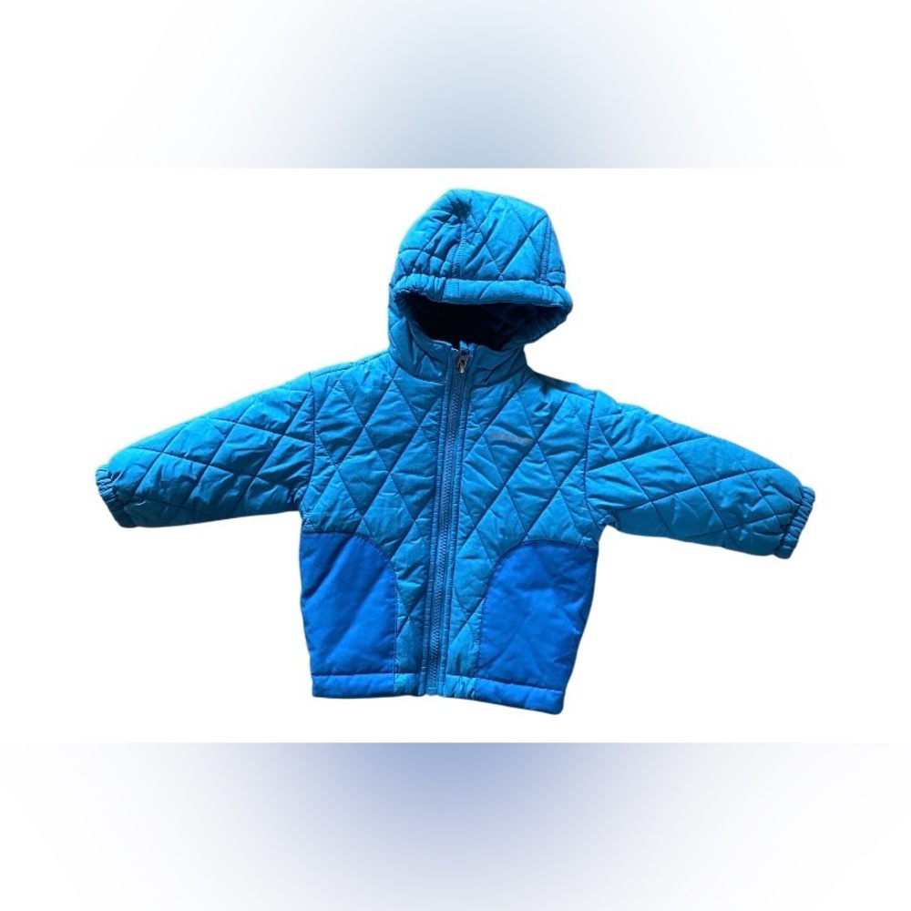 Patagonia Baby Puff Rider Jacket size 12 M in pristine condition turquoise